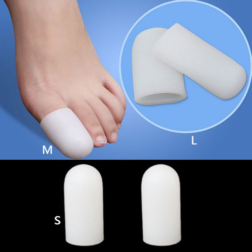 2017 1 Pair Toe Protector Silicone Gel Cover Cap Pain Relief For Prevent Blisters Corns