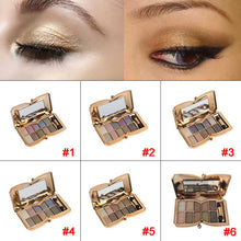 2017 10 Colors Pro Diamond Shining Gold Eye Shadow Powder Makeup Mineral Eyeshadow Cosmetic Beauty Foundation Blusher 88