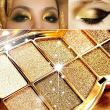 2017 10 Colors Pro Diamond Shining Gold Eye Shadow Powder Makeup Mineral Eyeshadow Cosmetic Beauty Foundation Blusher 88