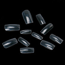 2017 100pcs Acrylic False Nails Clear Full Cover Fake Nail Art Tips Korean Natural Clear Nail tools