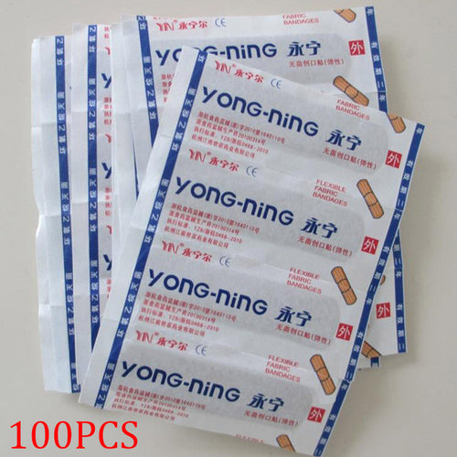 2017 100pcs/Pack Woundplast Band Aid Sterile Haemostasis Adhesive Bandage Stickers First Aid Kit