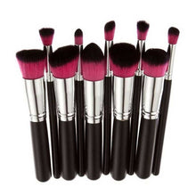 2017 10PCS Cosmetic Professional Makeup brushes set Face Powder Foundation Eyeshadow Concealer Eyebrow brush Pincel maquiagem