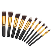 2017 10PCS Cosmetics Makeup brushes Professional Foundation Powder Eyeshadow Blusher Eyebrow Make up brush Pinceis de maquiagem