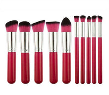 2017 10PCS Makeup brushes Professional Cleaning Eyebrow Pincel maquiagem brush Concealer Powder Foundation Eyeshadow brushes