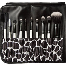 2017 10PCS Stone Pattern Markings Cosmetic Makeup brushes Professional Face Powder Foundation Eyeshadow brush Pincel maquiagem