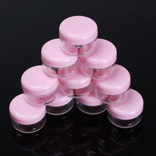 2017 10Pcs/50Pcs Mini Cosmetic Empty Jar Pot Eyeshadow Makeup Face Cream Container