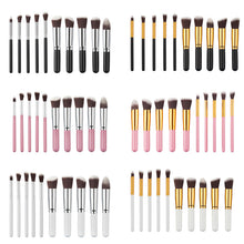 2017 10pcs/Set Cosmetica Makeup Brushes Cosmetics Foundation Blending Brush Make Up Tools