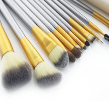 2017 12PCS Makeup brushes Face Powder Fondation Eyeshadow Cosmetic Fan brush+PU Leather Cosmetic bag Pincel maquiagem