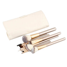 2017 12PCS Professional Makeup brushes set Concealer Powder Fondation Eyeshadow Makeup tools+PU Leather Cosmetic bag Beige