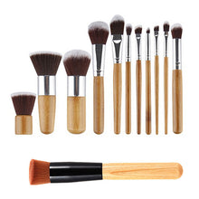 2017 12Pcs Makeup Brush Set Comestic Eyeshadow Foundation Brushes Bamboo Handle Beauty Accessories