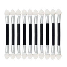 2017 12Pcs Makeup brushes Double-end Eye Shadow Eyebrow Eyeliner Brush Makeup Sponge Applicator Tool