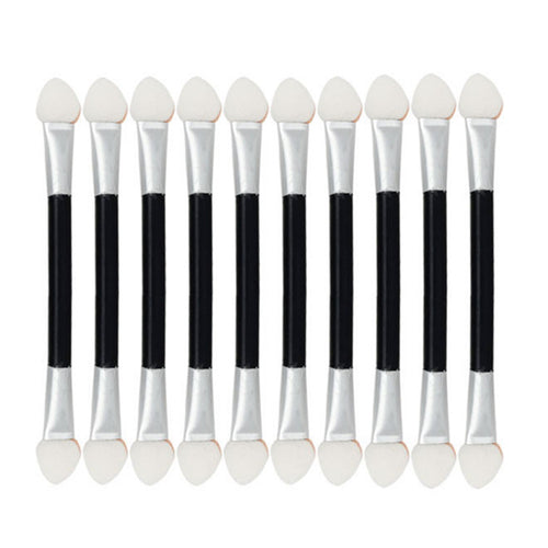 2017 12Pcs Makeup brushes Double-end Eye Shadow Eyebrow Eyeliner Brush Makeup Sponge Applicator Tool