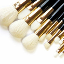 2017 12pcs Kabuki Makeup brushes professional Eye Foundation Powder Eyeshadow Cosmetic brush Make up tools Black