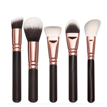 2017 15PCS Cosmetic Beauty Makeup brushes Pincel maquiagem Face Blusher Foundation Powder Lip Eyeshadow Eyebrow brush Black