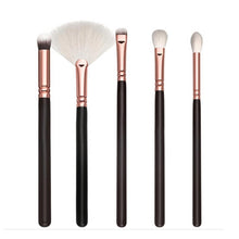 2017 15PCS Cosmetic Beauty Makeup brushes Pincel maquiagem Face Blusher Foundation Powder Lip Eyeshadow Eyebrow brush Black