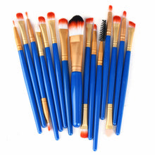 2017 15PCS Professional Makeup brushes set tools Make-up Toiletry Kit Wool Mascara Foundation Powder Lip brush Pincel maquiagem