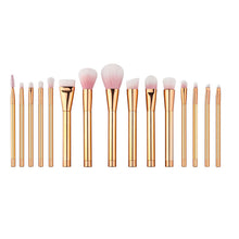 2017 15Pcs Professional Make Up Brushes Set Foundation Powder Eyeshadow Blending Eyebrow Cosmetics Brush