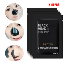2017 15pcs Blackhead Remover Black Mud Suction Face Mask Deep Cleansing Purifying Peel Black Head Acne Treatments Mascara
