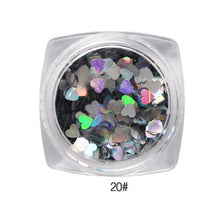 2017 1Box/7G Mixed Heart Nail sticker Thin Nail Art Glitter Paillette Nail Tip Gel Polish Nail art decorations Maquiagem