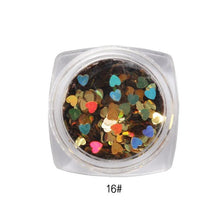 2017 1Box/7G Mixed Heart Nail sticker Thin Nail Art Glitter Paillette Nail Tip Gel Polish Nail art decorations Maquiagem
