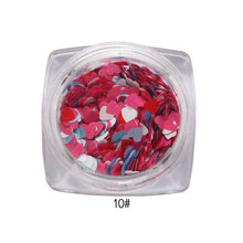 2017 1Box/7G Mixed Heart Nail sticker Thin Nail Art Glitter Paillette Nail Tip Gel Polish Nail art decorations Maquiagem