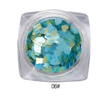 2017 1Box/7G Mixed Heart Nail sticker Thin Nail Art Glitter Paillette Nail Tip Gel Polish Nail art decorations Maquiagem