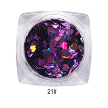 2017 1Box/7G Mixed Heart Nail sticker Thin Nail Art Glitter Paillette Nail Tip Gel Polish Nail art decorations Maquiagem