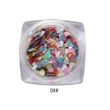 2017 1Box/7G Mixed Heart Nail sticker Thin Nail Art Glitter Paillette Nail Tip Gel Polish Nail art decorations Maquiagem