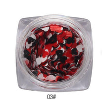 2017 1Box/7G Mixed Heart Nail sticker Thin Nail Art Glitter Paillette Nail Tip Gel Polish Nail art decorations Maquiagem