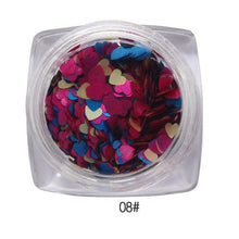 2017 1Box/7G Mixed Heart Nail sticker Thin Nail Art Glitter Paillette Nail Tip Gel Polish Nail art decorations Maquiagem