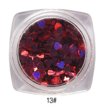 2017 1Box/7G Mixed Heart Nail sticker Thin Nail Art Glitter Paillette Nail Tip Gel Polish Nail art decorations Maquiagem