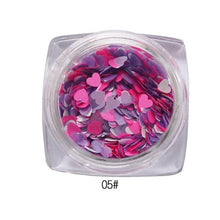 2017 1Box/7G Mixed Heart Nail sticker Thin Nail Art Glitter Paillette Nail Tip Gel Polish Nail art decorations Maquiagem
