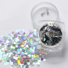 2017 1Box/7G Mixed Heart Nail sticker Thin Nail Art Glitter Paillette Nail Tip Gel Polish Nail art decorations Maquiagem