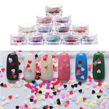 2017 1Box/7G Mixed Heart Nail sticker Thin Nail Art Glitter Paillette Nail Tip Gel Polish Nail art decorations Maquiagem