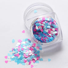 2017 1Box/7G Mixed Heart Nail sticker Thin Nail Art Glitter Paillette Nail Tip Gel Polish Nail art decorations Maquiagem