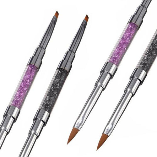 2017 1PCS Dotting Paint Brush 3D Nail Art Beauty Acrylic Handle Nails Makeup brushes Professional Gel Nail polish Maquiagem