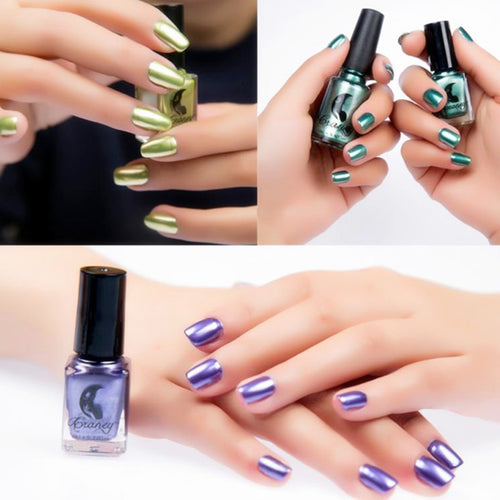 2017 1PCS Mirror Nail Polish Plating Nail art Silver Paste Metal 6 Colors Stainless Steel Mirror Silver Nail Polish Maquiagem