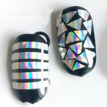 2017 1PCS Nail sticker Decal Multiple-Use Nail Art Gold Silver Stencil Stickers Glue Manicure Decor Nail art decorations