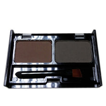 2017 2 Colors Mix Natural Waterproof Eyebrow Powder Brow Makeup Shadow With Brush