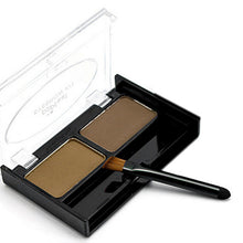 2017 2 Colors Mix Natural Waterproof Eyebrow Powder Brow Makeup Shadow With Brush