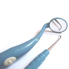 2017 2 pcs LED Light Teeth Whitening Dental Kit Mirror + Plaque Remover Dental Care Tools Kit Oral Hygiene