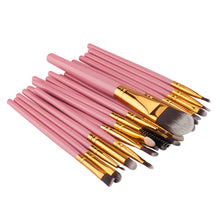 2017 20PCS Professional Makeup brushes sets Mini Powder Foundation Cosmetic Eyebrow Eyeshadow brush Kits Pincel maquiagem Pink
