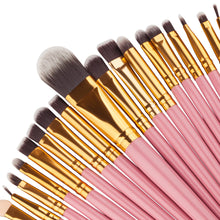 2017 20PCS Professional Makeup brushes sets Mini Powder Foundation Cosmetic Eyebrow Eyeshadow brush Kits Pincel maquiagem Pink