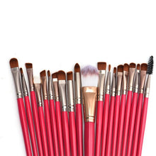 2017 20pcs Professional Makeup Brushes Set Foundation Powder Eyeshadow Make-up tools Toiletry Kit Wool Maquiagem Red