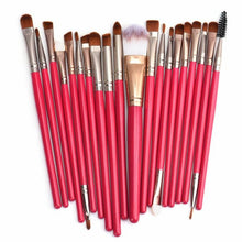 2017 20pcs Professional Makeup Brushes Set Foundation Powder Eyeshadow Make-up tools Toiletry Kit Wool Maquiagem Red