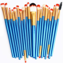 2017 20pcs Professional Makeup brushes Set Toiletry Kit Wool Beauty Powder Foundation Eyeshadow Eyeliner Cosmetic brush Blue