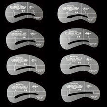 2017 24pcs New Supplementary Artifact Eyebrows Shaped Cards Kit Thrush Card Camber Thrush Posts Beauty Accessories 88