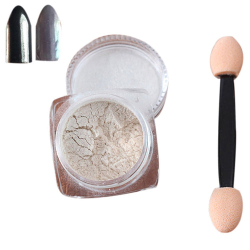 2017 2g/Box Sliver Nail Glitter Powder Shinning Nail Mirror Powder Makeup Art DIY Chrome Pigment Nail Art