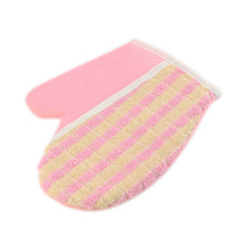 2017 2pcs New Lovely Shower Scrubber Back Scrub Exfoliating Body Massage Sponge Bath Gloves Sale