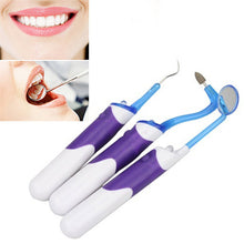 2017 3 in 1 Home Oral Dental Hygeine LED Professional Cleaning Tool Kits - Dental Mirror + Plaque Remove + Tooth Stain Eraser